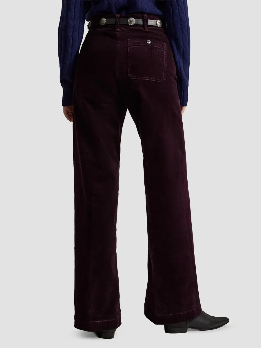 Polo Ralph Lauren Women's Wide-Wale Corduroy Flared Pants | Thumbnail 3 Polo Ralph Lauren Women's Wide-Wale Corduroy Flared Pants | Thumbnail 3