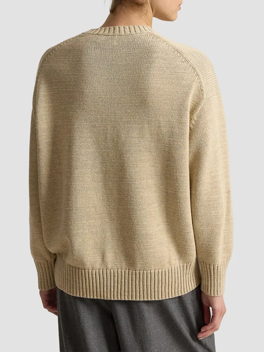 Polo Ralph Lauren Women's Winter Polo Bear Crewneck Sweater | Thumbnail 3