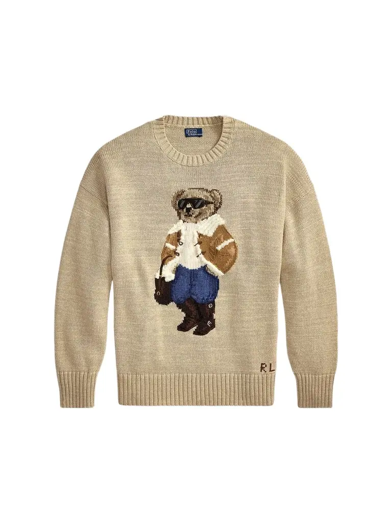 Women's Winter Polo Bear Crewneck Sweater Women's Winter Polo Bear Crewneck Sweater