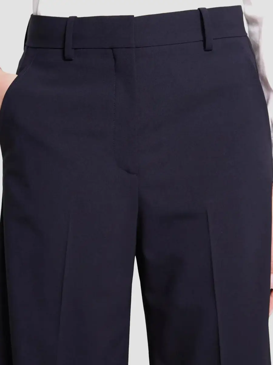 Theory Women's Back Pleated Stretch-Wool Straight-Leg Trousers | Thumbnail 5 Theory Women's Back Pleated Stretch-Wool Straight-Leg Trousers | Thumbnail 5