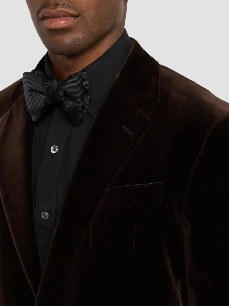 Ralph Lauren Purple Label Men's Kent Velvet Single-Breasted Jacket | Thumbnail 5 Ralph Lauren Purple Label Men's Kent Velvet Single-Breasted Jacket | Thumbnail 5