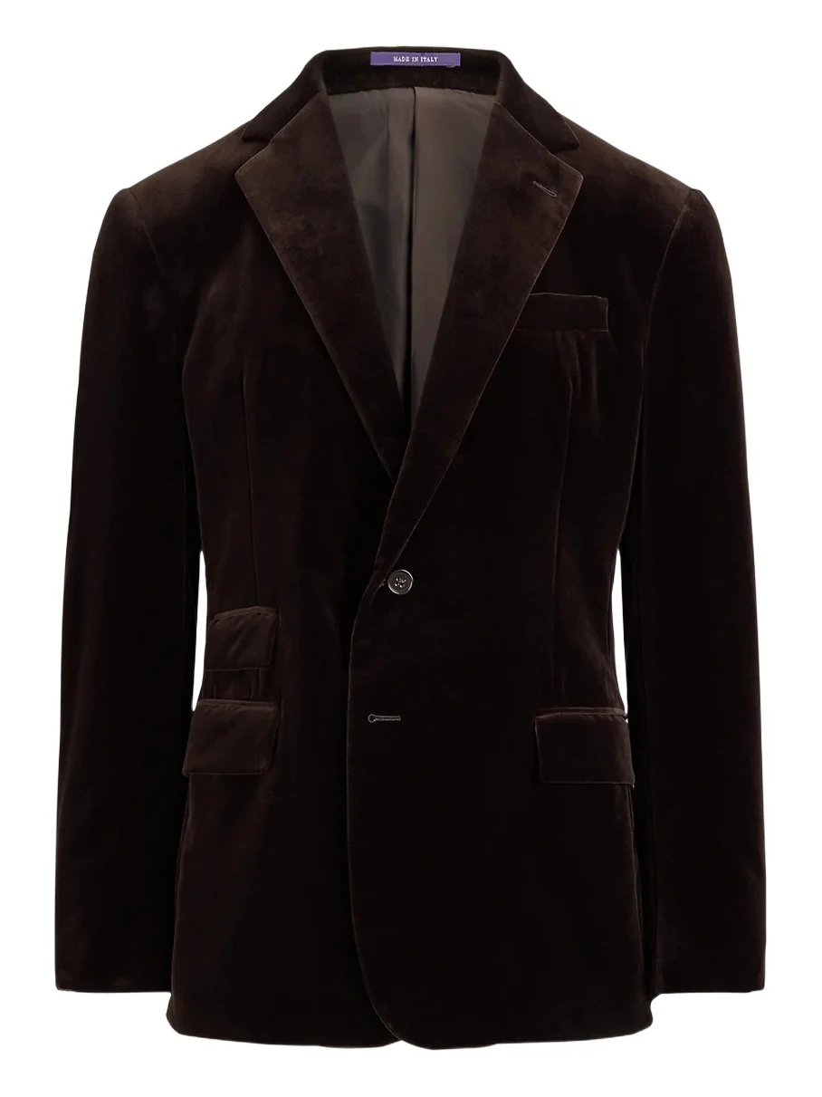 Ralph Lauren Purple Label Men's Kent Velvet Single-Breasted Jacket