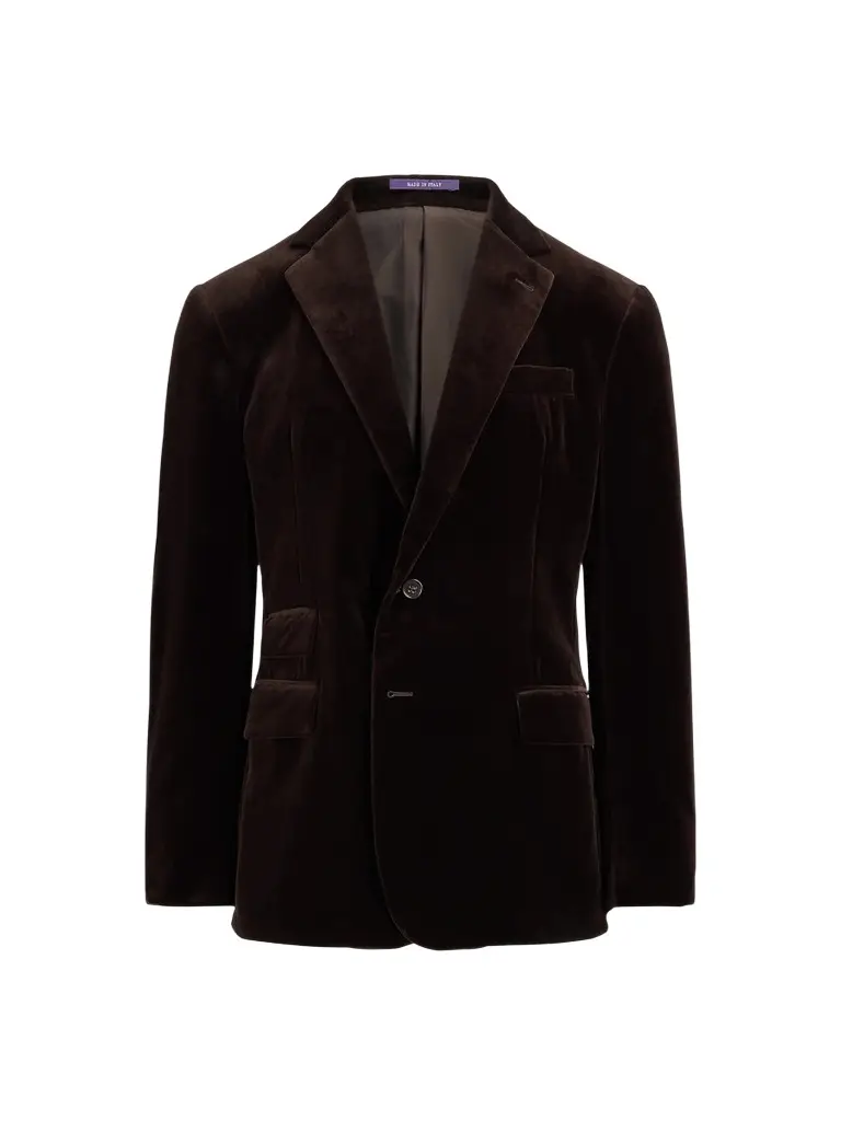 Men's Kent Velvet Single-Breasted Jacket