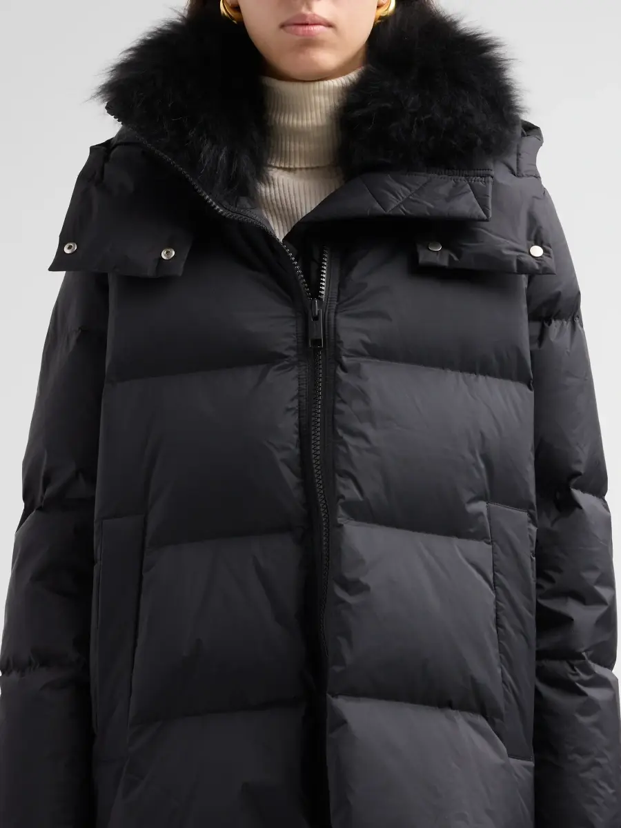 Yves Salomon Women's Doudoune Waterproof Fur-Trimmed Puffer Jacket | Thumbnail 5 Yves Salomon Women's Doudoune Waterproof Fur-Trimmed Puffer Jacket | Thumbnail 5