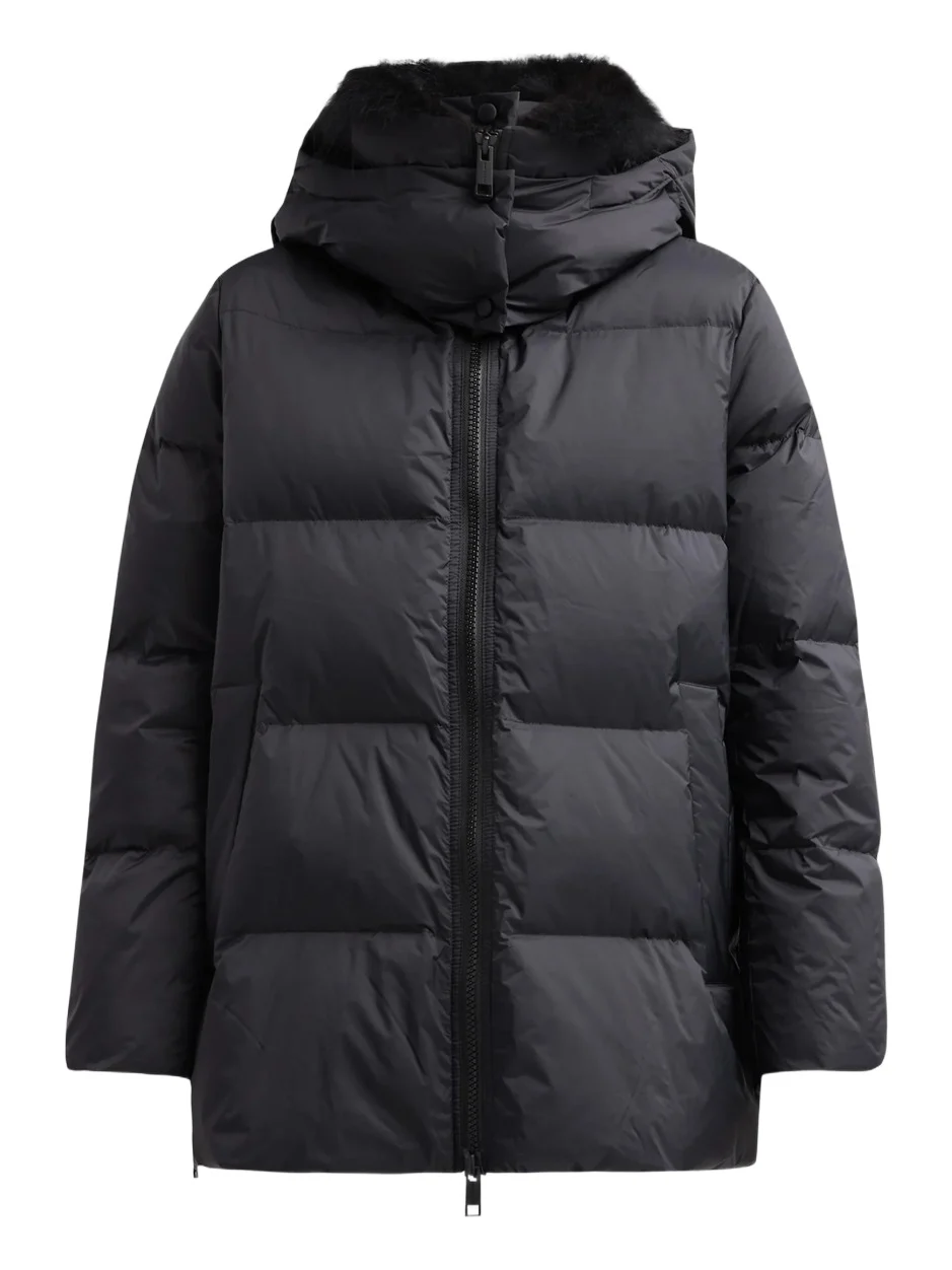 Yves Salomon Women's Doudoune Waterproof Fur-Trimmed Puffer Jacket