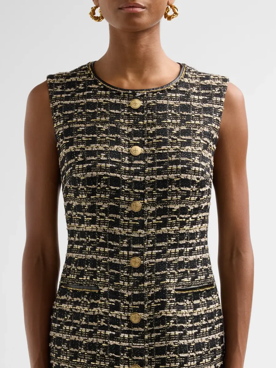 Kobi Halperin Women's Gillian Tweed Mini Dress | Thumbnail 5