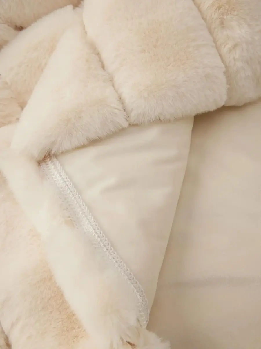 Gorski Textured Faux-Fur Throw Blanket | Thumbnail 2 Gorski Textured Faux-Fur Throw Blanket | Thumbnail 2