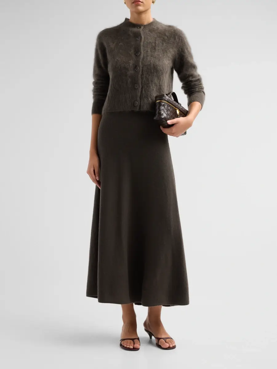 Lisa Yang Women's Flared Cashmere Maxi Skirt | Thumbnail 2 Lisa Yang Women's Flared Cashmere Maxi Skirt | Thumbnail 2