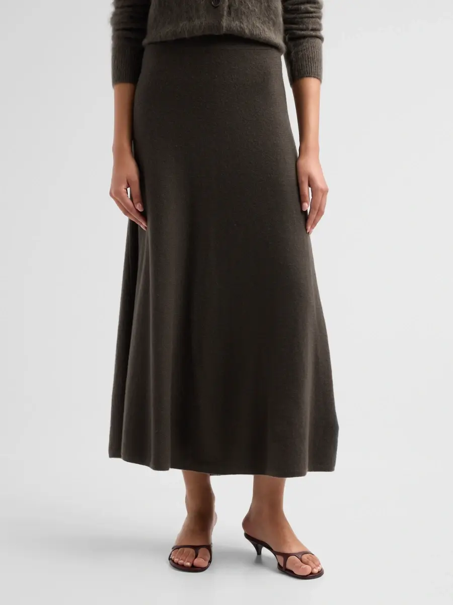 Lisa Yang Women's Flared Cashmere Maxi Skirt | Thumbnail 4 Lisa Yang Women's Flared Cashmere Maxi Skirt | Thumbnail 4