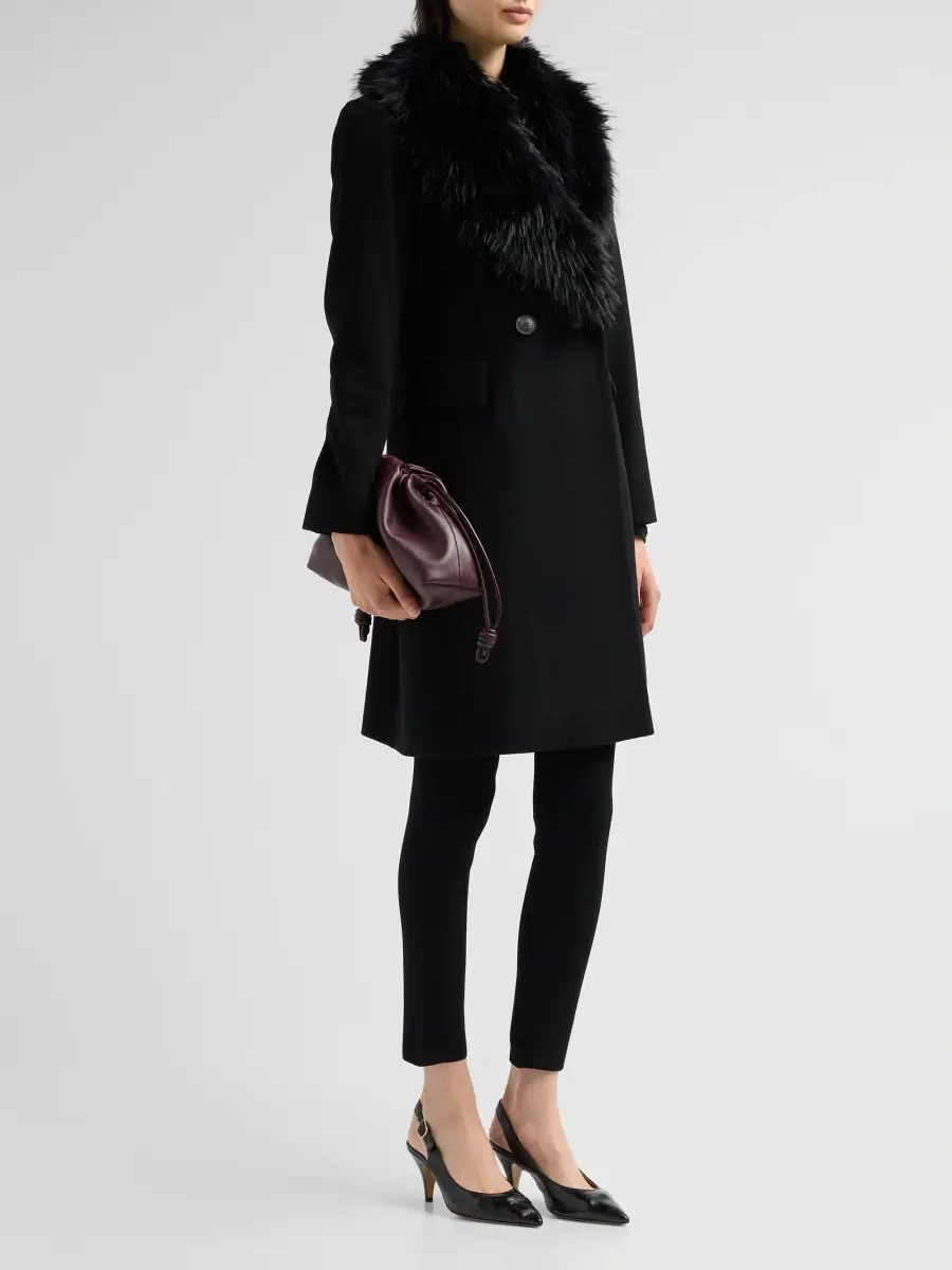 Fleurette Women's Sage Faux-Fur Collar Coat | Thumbnail 4 Fleurette Women's Sage Faux-Fur Collar Coat | Thumbnail 4