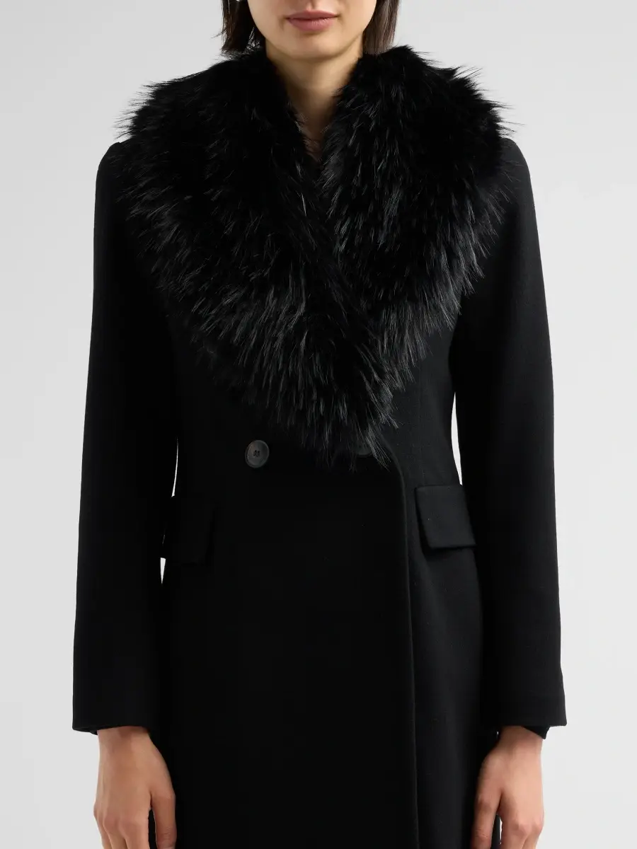 Fleurette Women's Sage Faux-Fur Collar Coat | Thumbnail 5 Fleurette Women's Sage Faux-Fur Collar Coat | Thumbnail 5