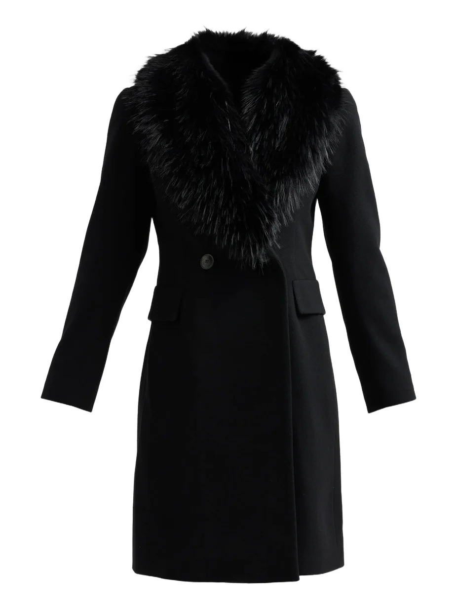 Women's Sage Faux-Fur Collar Coat Women's Sage Faux-Fur Collar Coat