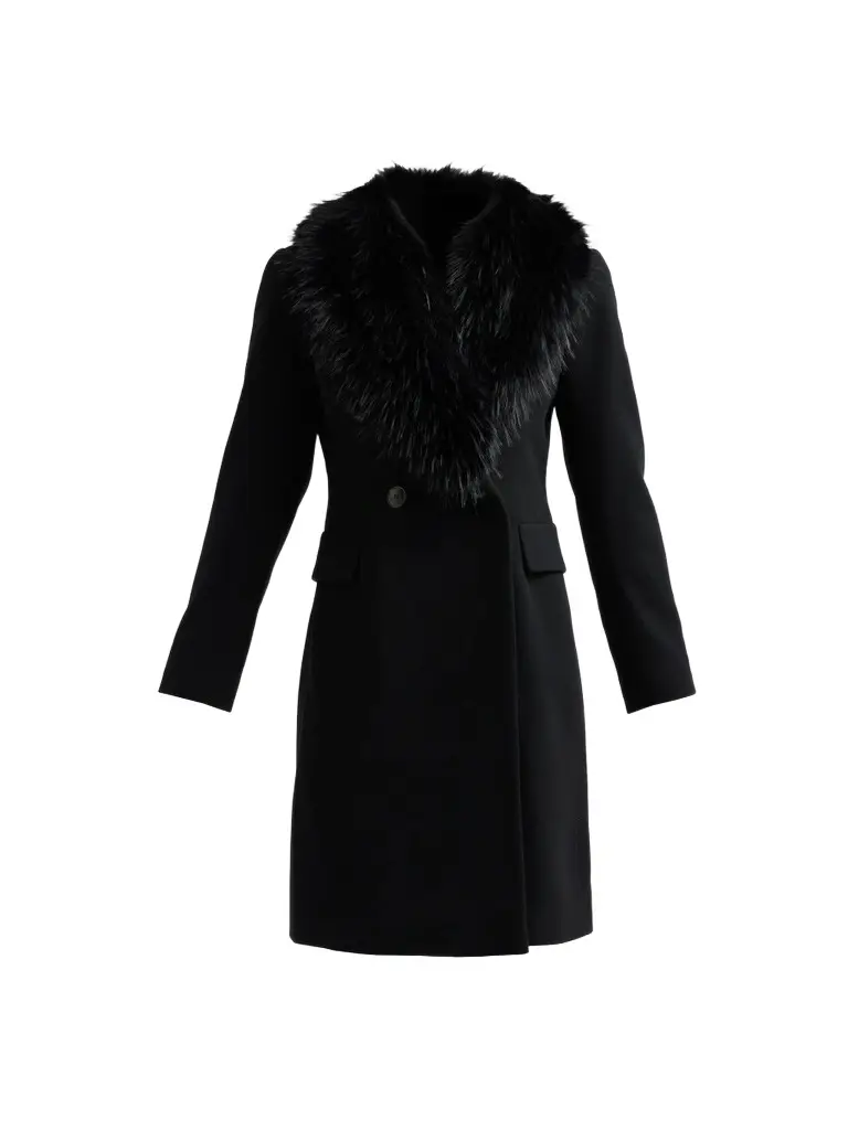 Women's Sage Faux-Fur Collar Coat Women's Sage Faux-Fur Collar Coat