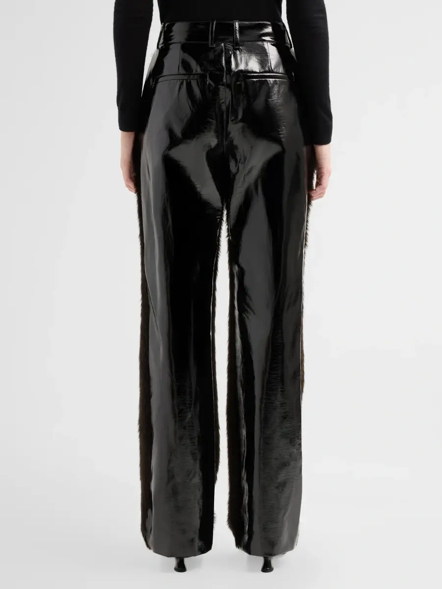 Aknvas Women's Barbarini Faux Fur Pants | Thumbnail 3