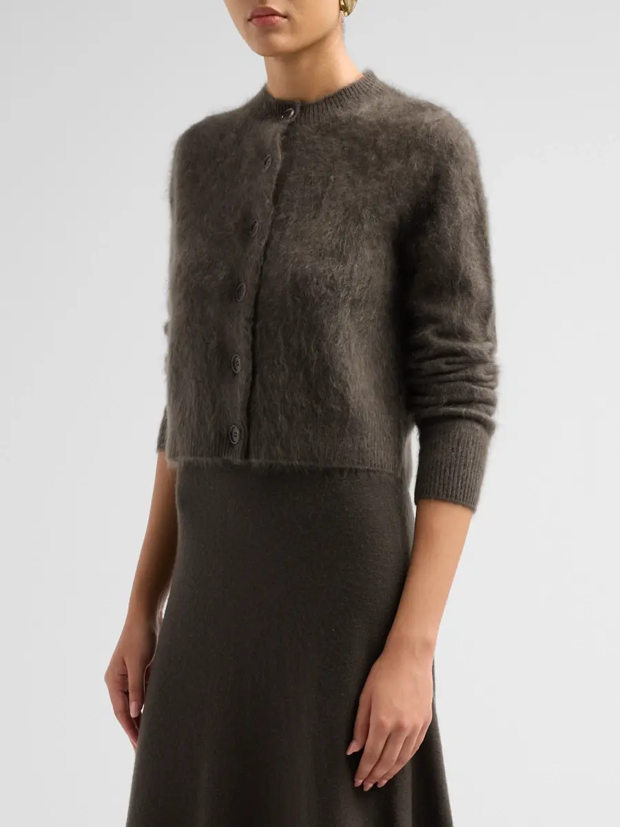 Lisa Yang Women's Azalea Brushed Cashmere Cardigan | Thumbnail 4 Lisa Yang Women's Azalea Brushed Cashmere Cardigan | Thumbnail 4