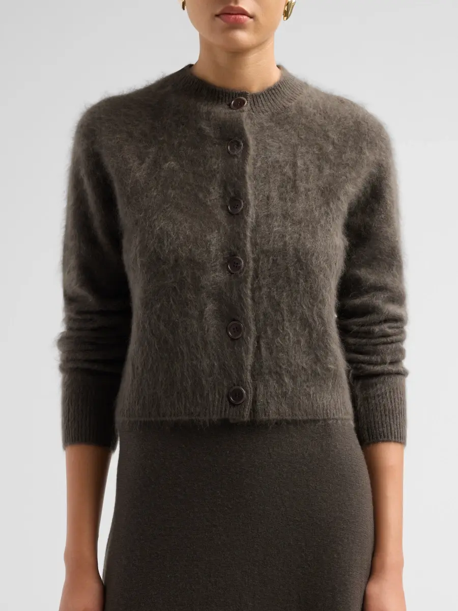 Lisa Yang Women's Azalea Brushed Cashmere Cardigan | Thumbnail 5 Lisa Yang Women's Azalea Brushed Cashmere Cardigan | Thumbnail 5