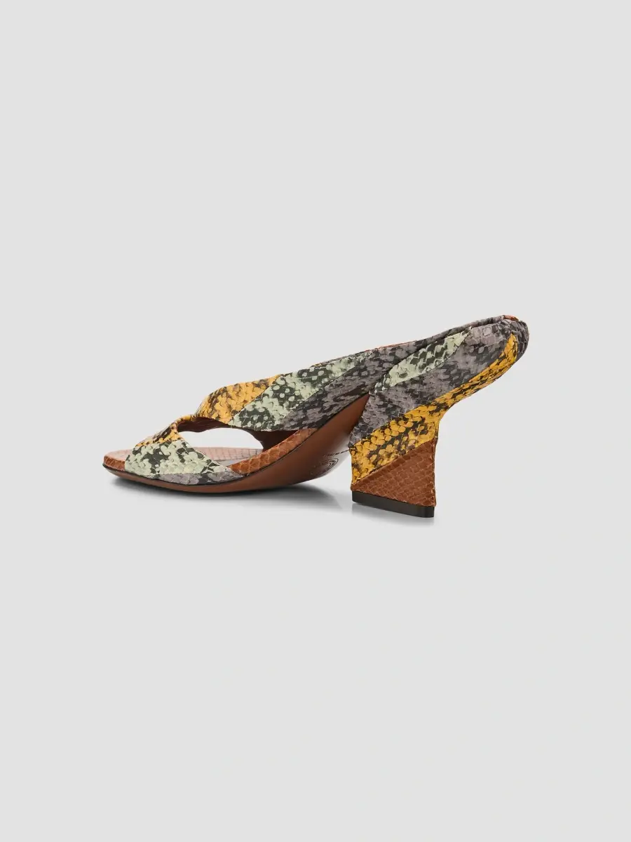 Dries Van Noten Women's Mosaicon 50MM Snake-Embossed Mules | Thumbnail 4 Dries Van Noten Women's Mosaicon 50MM Snake-Embossed Mules | Thumbnail 4