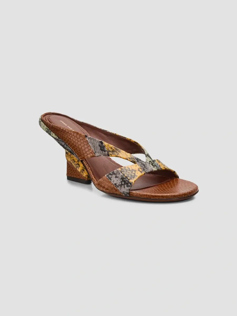 Dries Van Noten Women's Mosaicon 50MM Snake-Embossed Mules | Thumbnail 5 Dries Van Noten Women's Mosaicon 50MM Snake-Embossed Mules | Thumbnail 5
