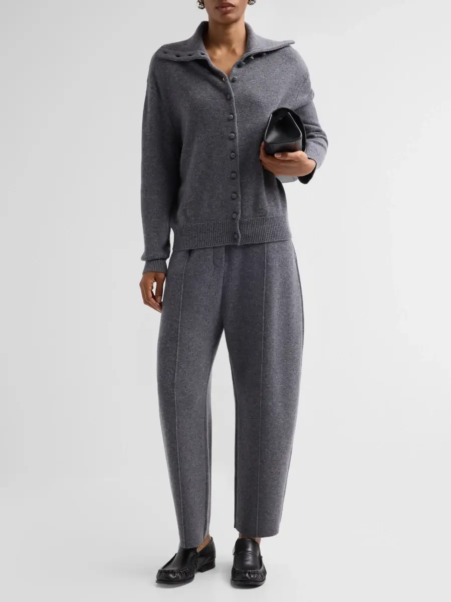 Lisa Yang Women's Wrenda Cashmere Knit Barrel-Leg Trousers | Thumbnail 2 Lisa Yang Women's Wrenda Cashmere Knit Barrel-Leg Trousers | Thumbnail 2