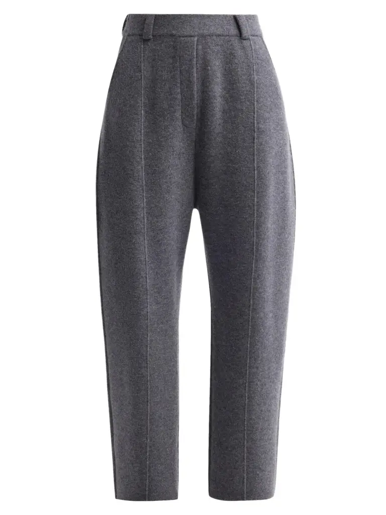Lisa Yang Women's Wrenda Cashmere Knit Barrel-Leg Trousers