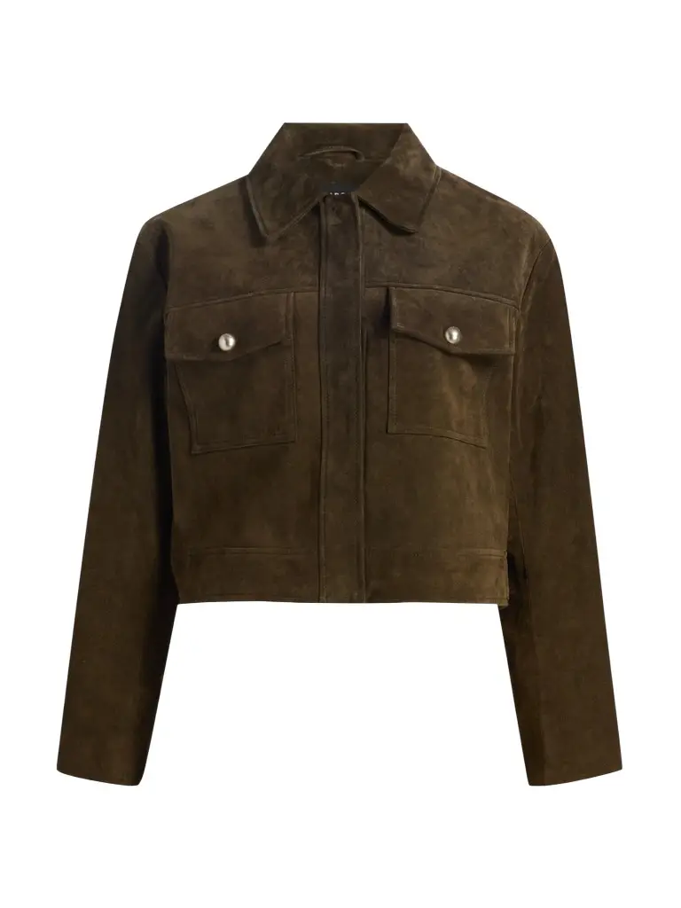 LAMARQUE Women's Merida Suede Trucker Jacket