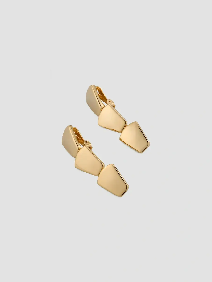 ben-amun Women's Pueblo 24K-Gold-Plated Geometric Clip-On Drop Earrings | Thumbnail 3 ben-amun Women's Pueblo 24K-Gold-Plated Geometric Clip-On Drop Earrings | Thumbnail 3