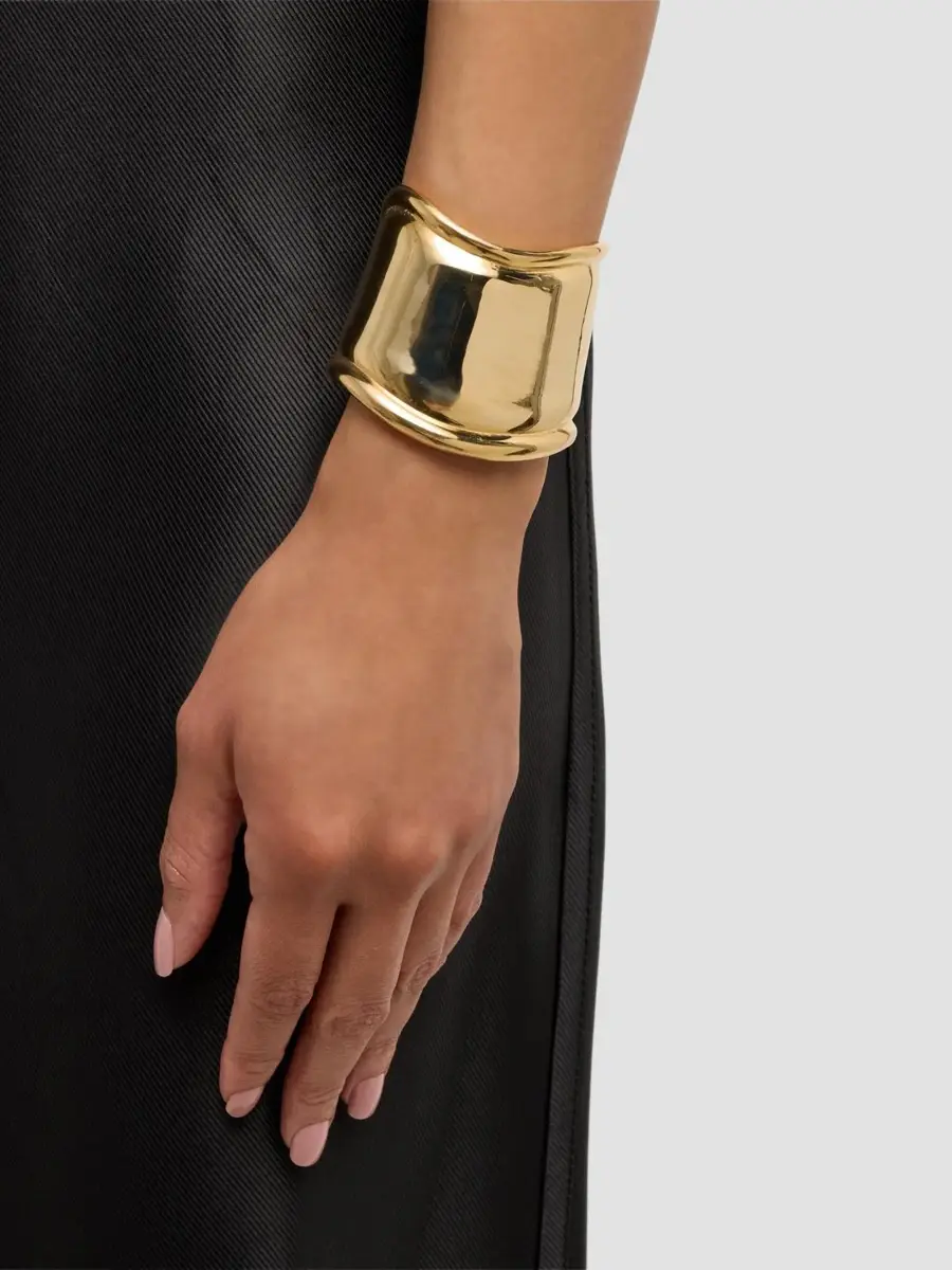 ben-amun Women's Goldtone Wavy Cuff | Thumbnail 2 ben-amun Women's Goldtone Wavy Cuff | Thumbnail 2