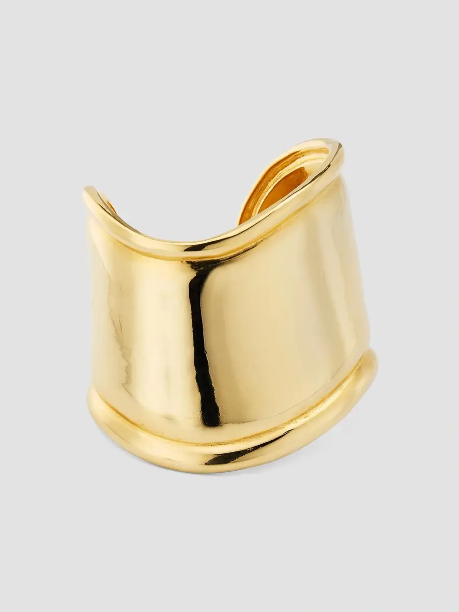 ben-amun Women's Goldtone Wavy Cuff | Thumbnail 3 ben-amun Women's Goldtone Wavy Cuff | Thumbnail 3