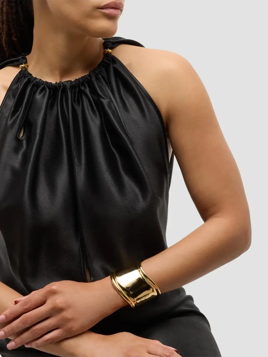 ben-amun Women's Goldtone Wavy Cuff | Thumbnail 5 ben-amun Women's Goldtone Wavy Cuff | Thumbnail 5