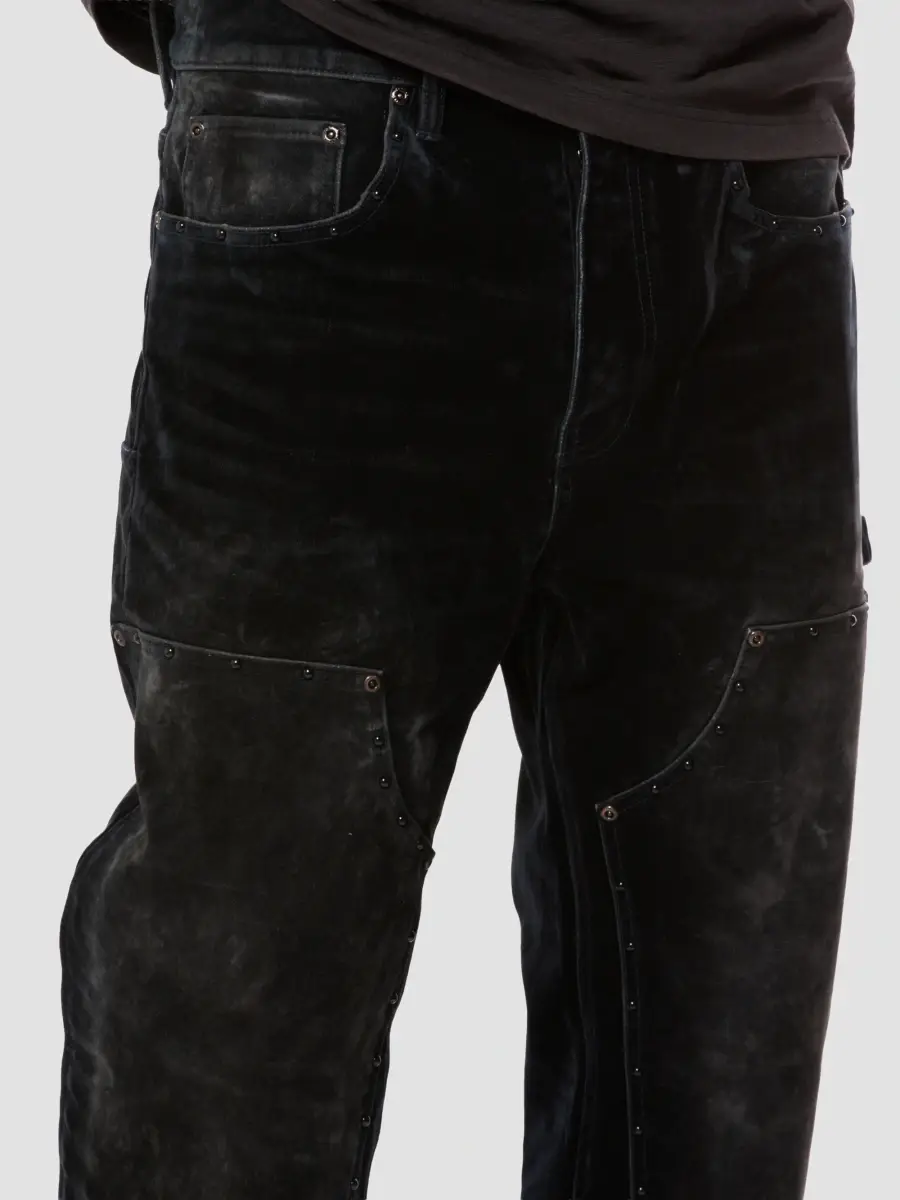 Purple Brand Men's Flocked Carpenter Jeans | Thumbnail 4 Purple Brand Men's Flocked Carpenter Jeans | Thumbnail 4