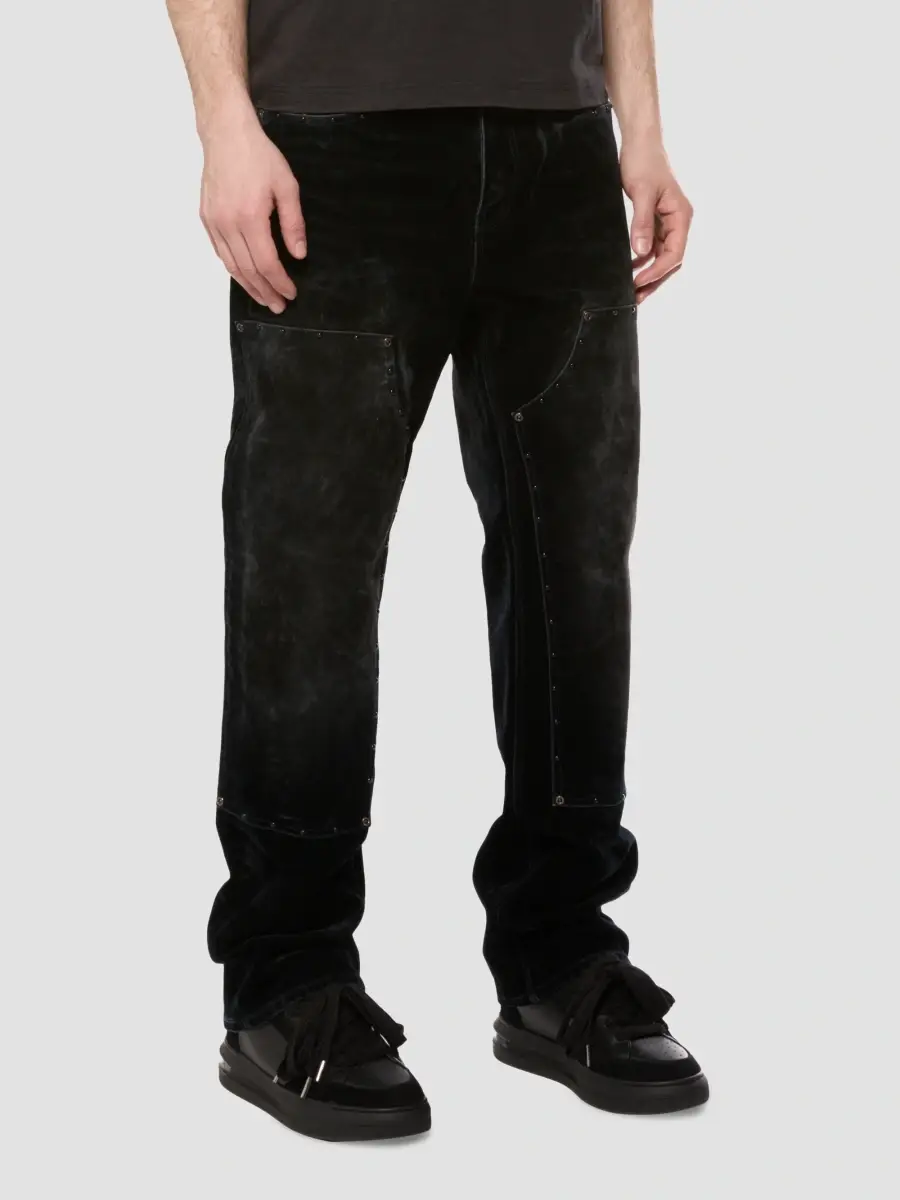 Purple Brand Men's Flocked Carpenter Jeans | Thumbnail 5 Purple Brand Men's Flocked Carpenter Jeans | Thumbnail 5