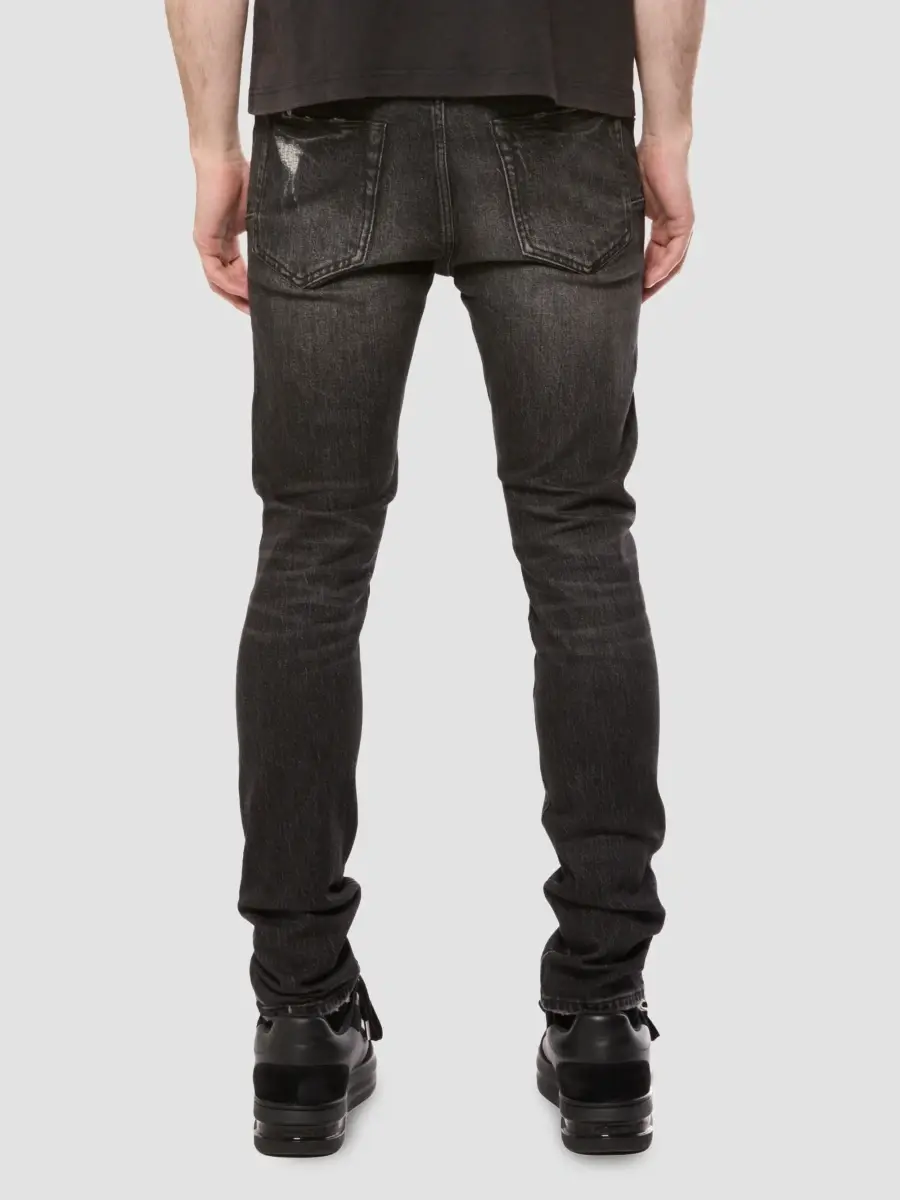 Purple Brand Men's Destroy Embellished Stacked Skinny Jeans | Thumbnail 3 Purple Brand Men's Destroy Embellished Stacked Skinny Jeans | Thumbnail 3