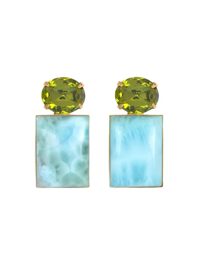 Jennifer Behr Women's Alette 18K-Gold-Plated, Austrian Crystal & Laramar Drop Earrings