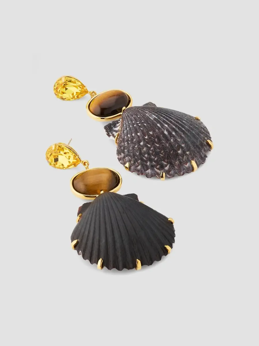 Jennifer Behr Women's Augustine 18K-Gold-Plated & Mixed-Media Drop Earrings | Thumbnail 3 Jennifer Behr Women's Augustine 18K-Gold-Plated & Mixed-Media Drop Earrings | Thumbnail 3