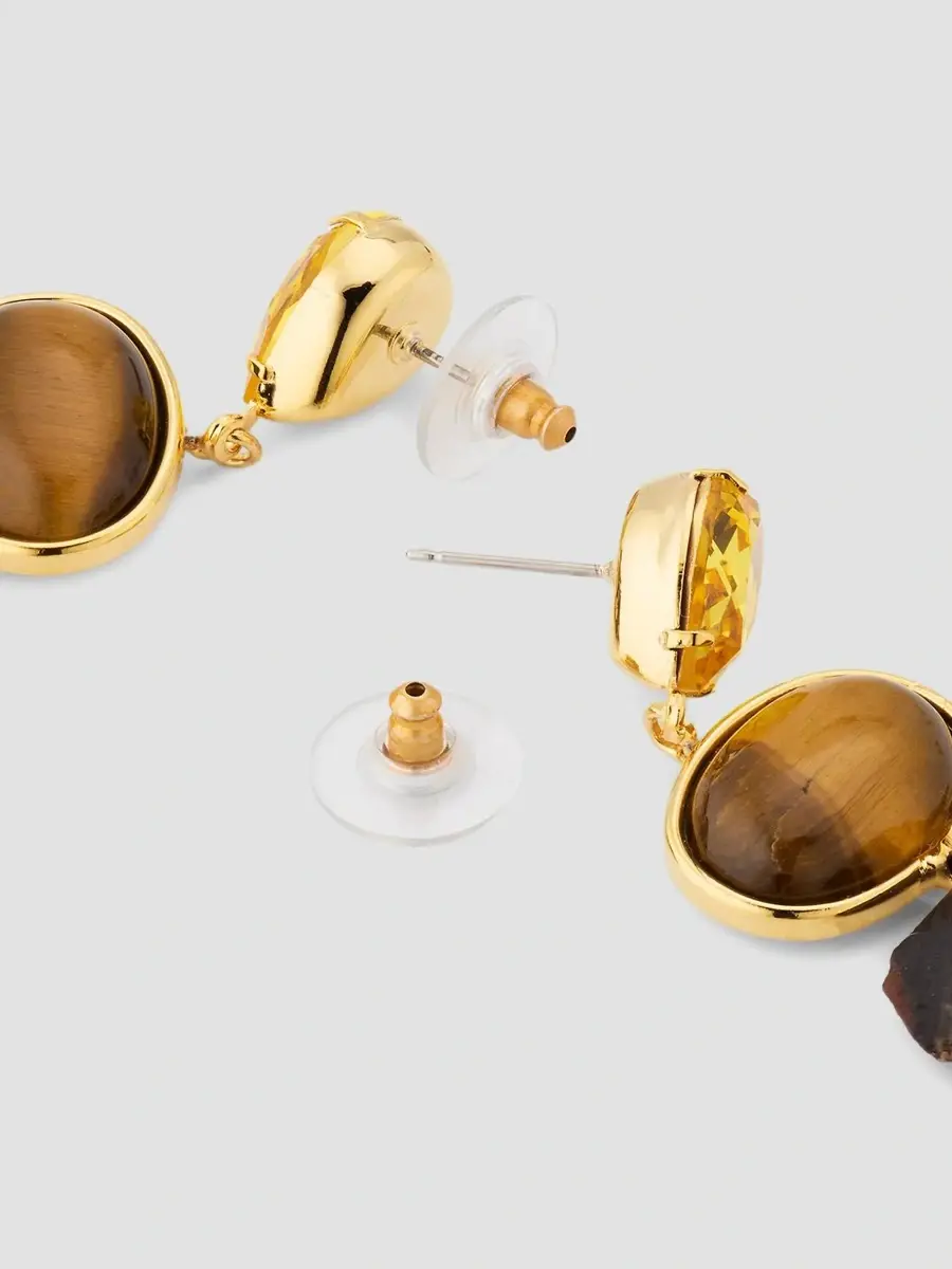 Jennifer Behr Women's Augustine 18K-Gold-Plated & Mixed-Media Drop Earrings | Thumbnail 4 Jennifer Behr Women's Augustine 18K-Gold-Plated & Mixed-Media Drop Earrings | Thumbnail 4
