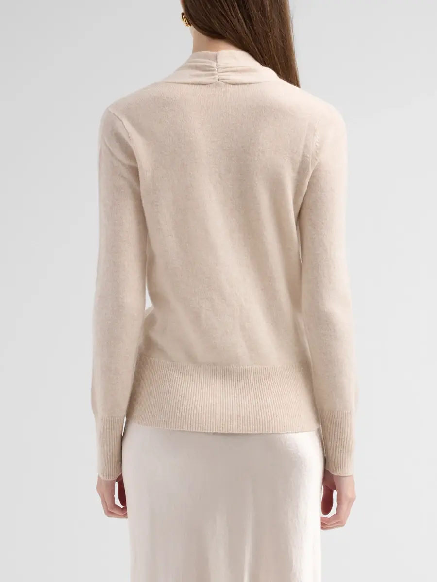 Sofia Cashmere Women's Private Label Cashmere Modern Faux-Wrap Sweater | Thumbnail 3 Sofia Cashmere Women's Private Label Cashmere Modern Faux-Wrap Sweater | Thumbnail 3