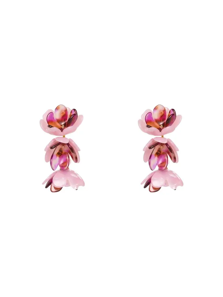 Lele Sadoughi Women's Wildberry Mini Rose Drop Earrings
