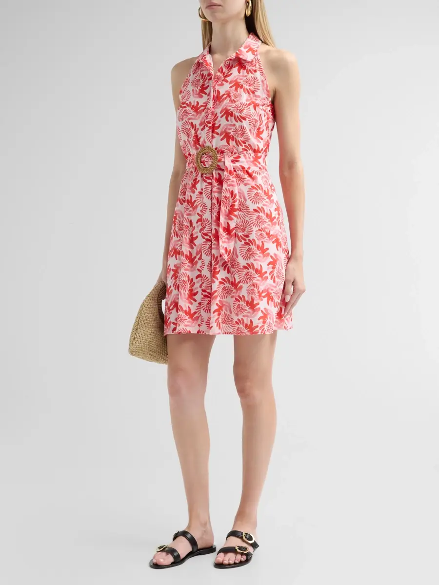 Ro's Garden Women's Regina Sleeveless Mini Shirtdress | Thumbnail 4
