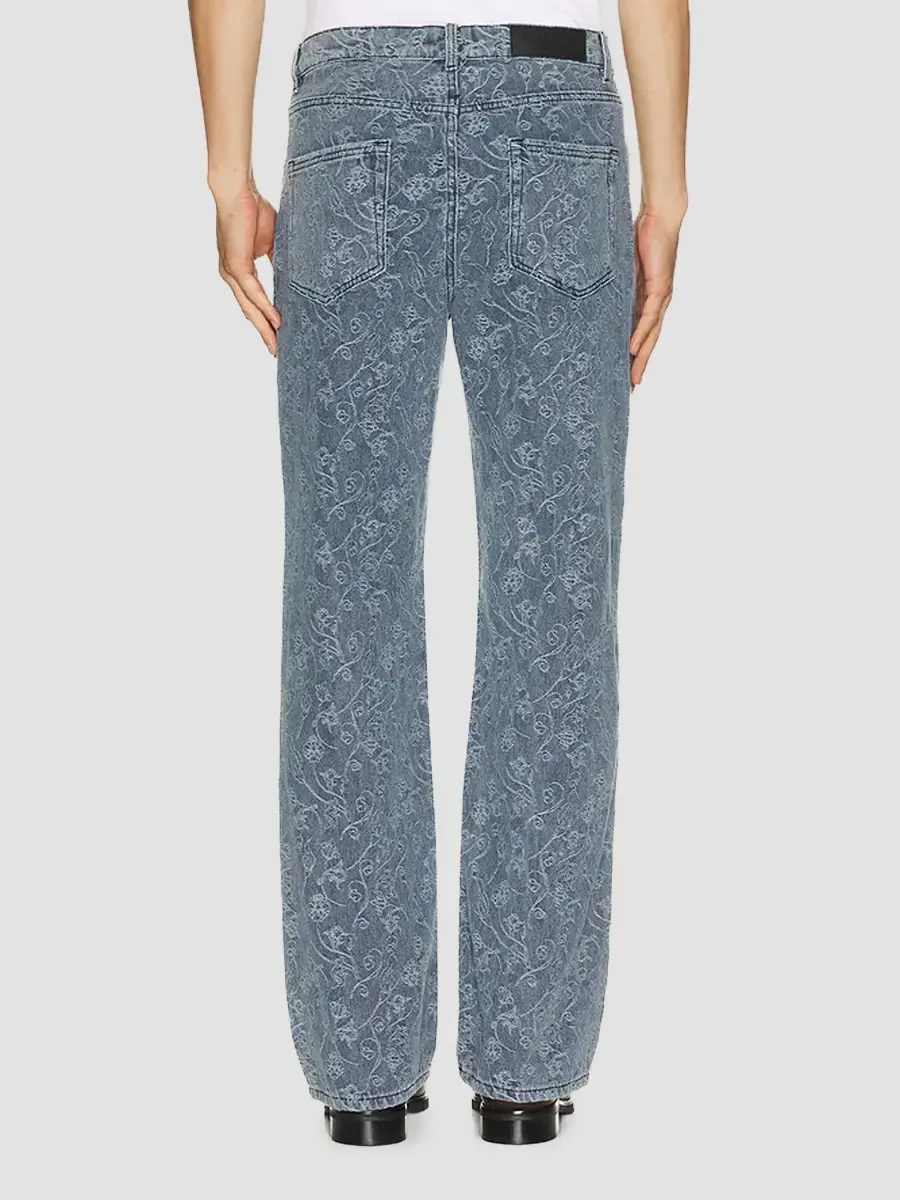 Honor The Gift Men's Floral Jacquard Straight Jeans | Thumbnail 2 Honor The Gift Men's Floral Jacquard Straight Jeans | Thumbnail 2