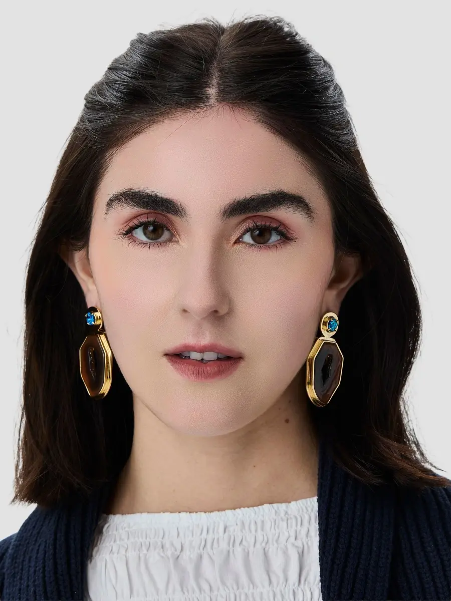 Lele Sadoughi Women's Coyote Twilight 14K-Gold-Plated & Resin Drop Earrings | Thumbnail 2 Lele Sadoughi Women's Coyote Twilight 14K-Gold-Plated & Resin Drop Earrings | Thumbnail 2