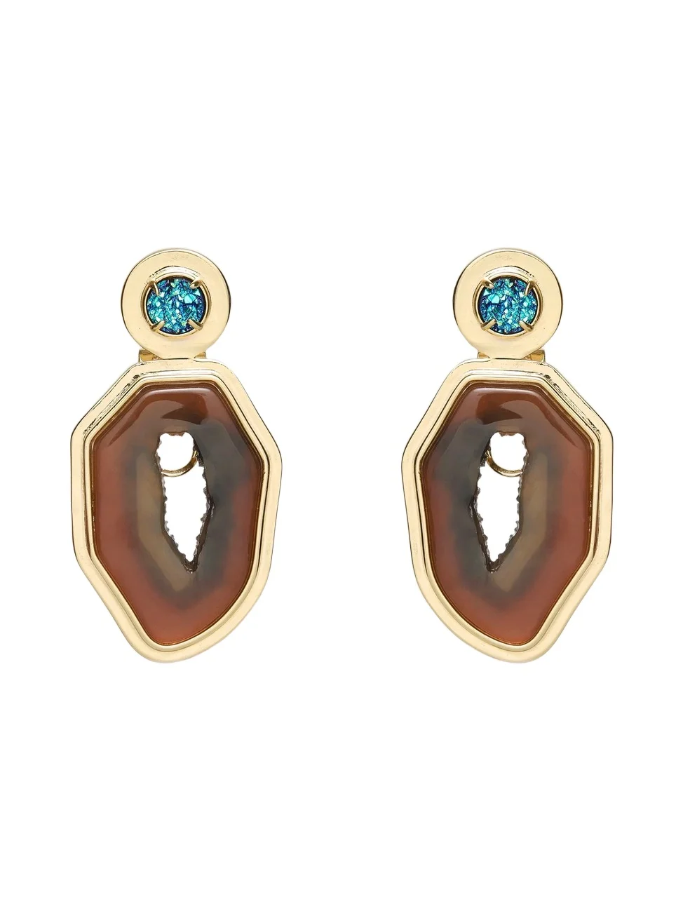 Women's Coyote Twilight 14K-Gold-Plated & Resin Drop Earrings