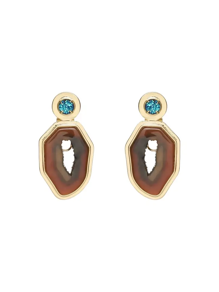 Lele Sadoughi Women's Coyote Twilight 14K-Gold-Plated & Resin Drop Earrings