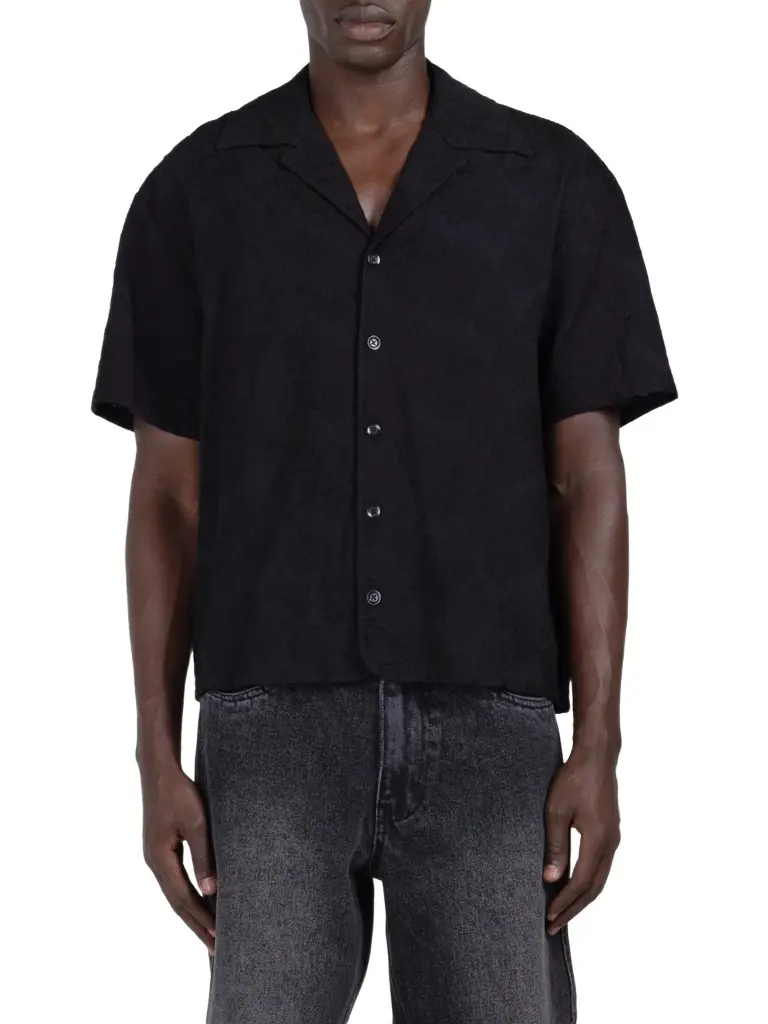 Honor The Gift Men's Novelty Floral Camp Shirt