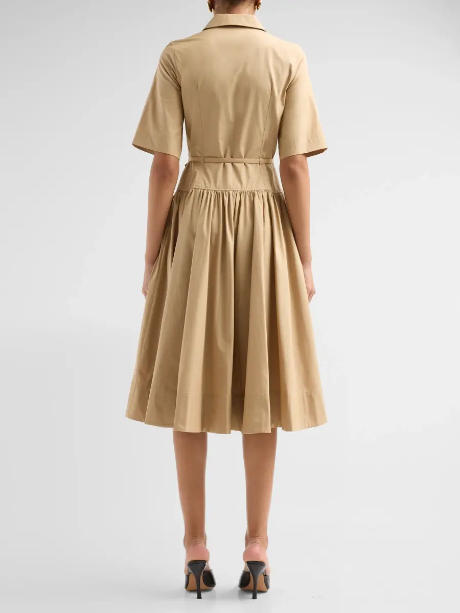 Co Women's Cotton Belted Midi-Shirtdress | Thumbnail 3 Co Women's Cotton Belted Midi-Shirtdress | Thumbnail 3