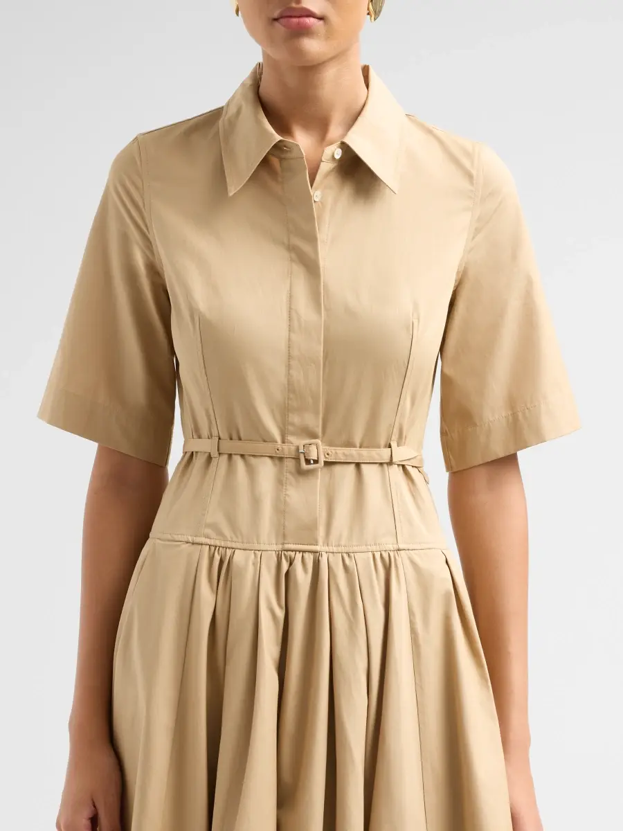 Co Women's Cotton Belted Midi-Shirtdress | Thumbnail 5 Co Women's Cotton Belted Midi-Shirtdress | Thumbnail 5