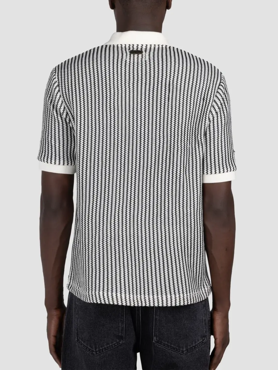 Honor The Gift Men's Striped Knit Polo Shirt | Thumbnail 3 Honor The Gift Men's Striped Knit Polo Shirt | Thumbnail 3