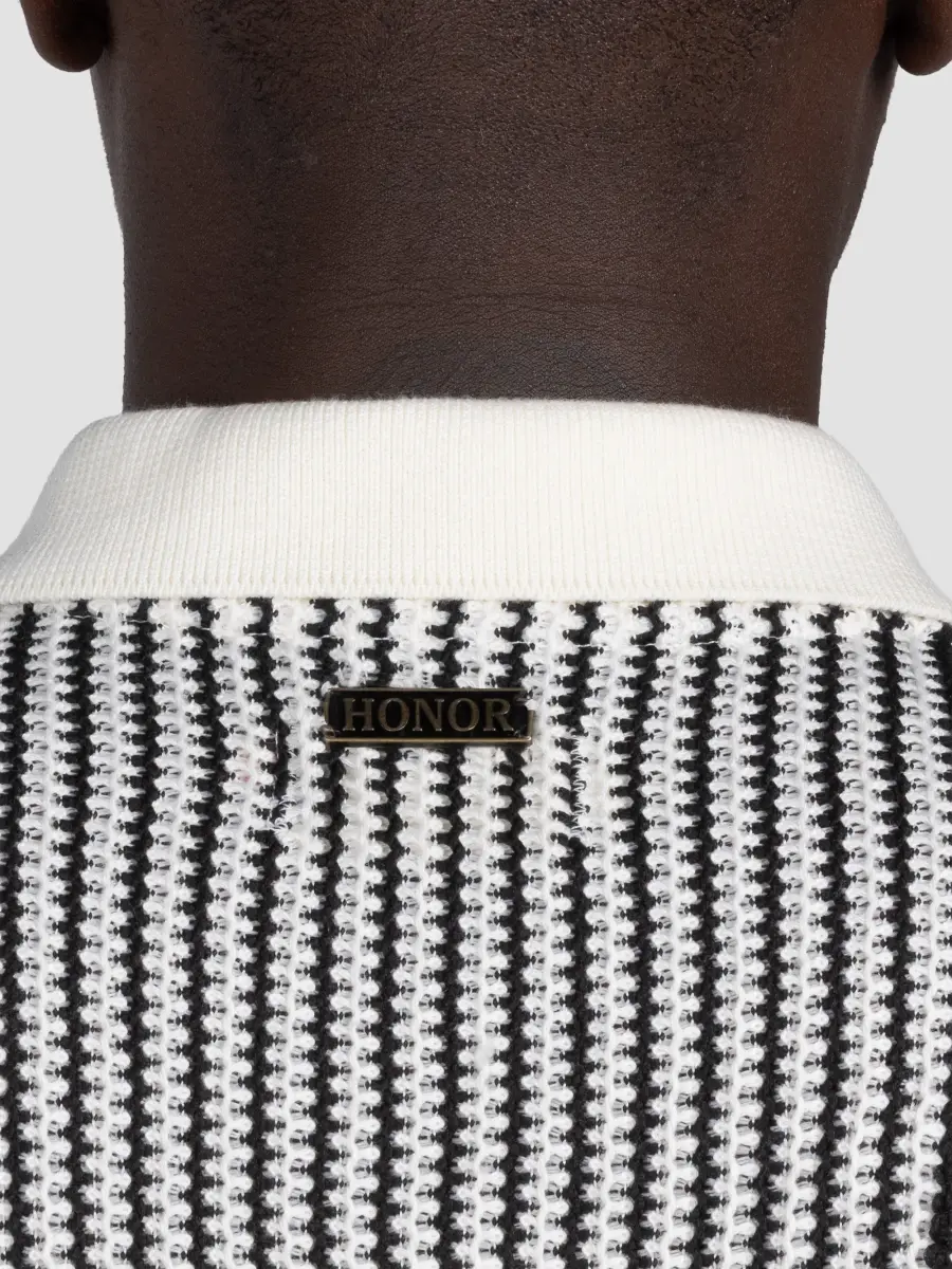 Honor The Gift Men's Striped Knit Polo Shirt | Thumbnail 4 Honor The Gift Men's Striped Knit Polo Shirt | Thumbnail 4