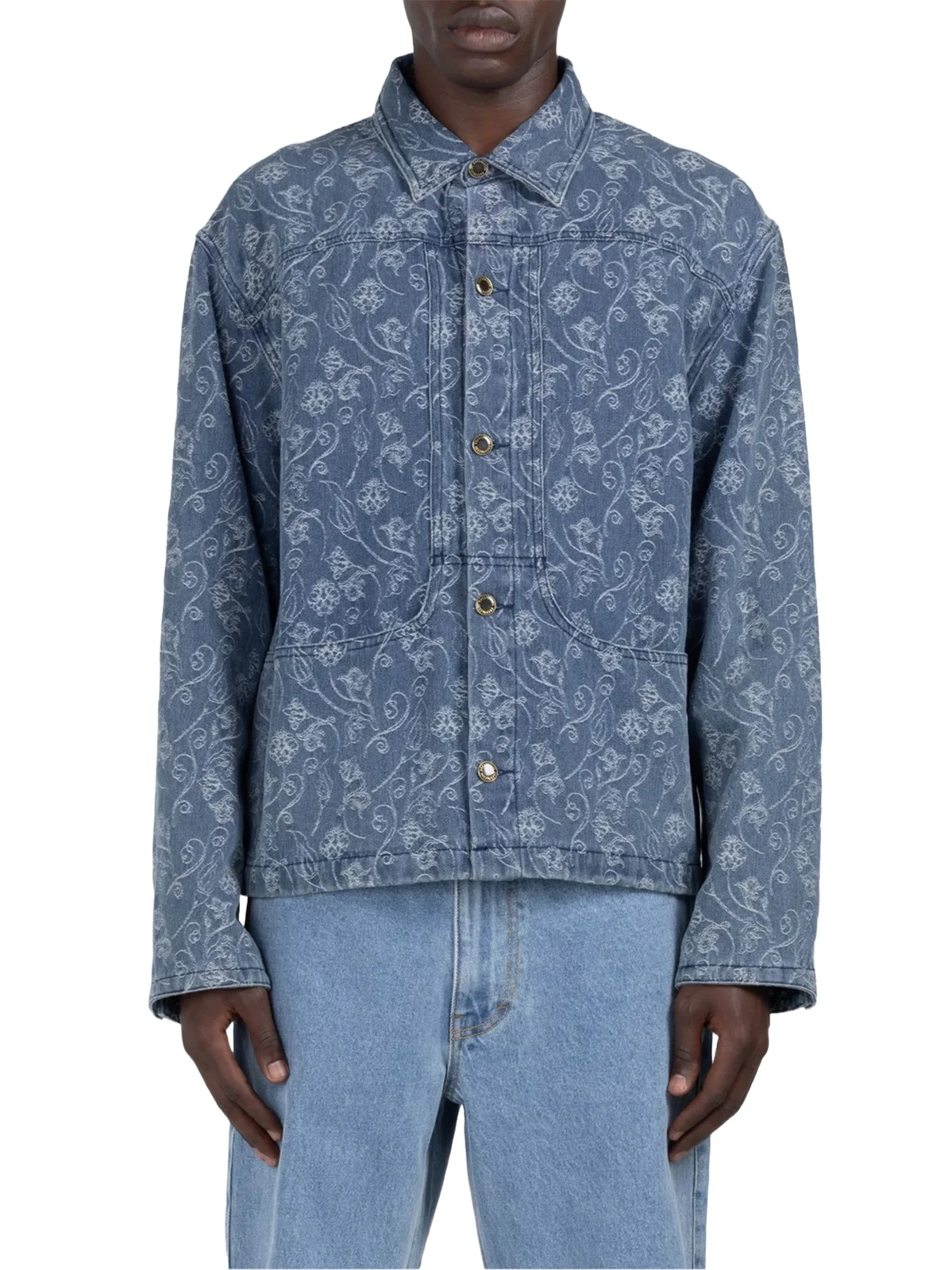 Honor The Gift Men's Floral Jacquard Twill Utility Jacket