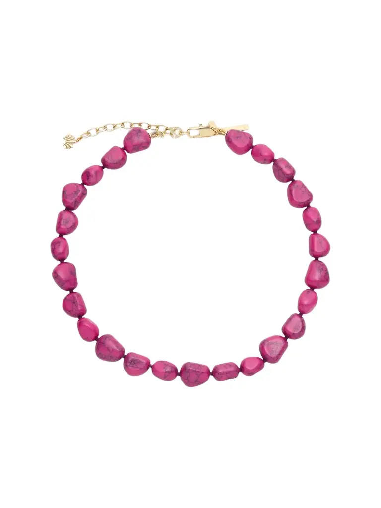 Lele Sadoughi Women's Wildberry 14K-Gold-Plated & Marble Beaded Necklace