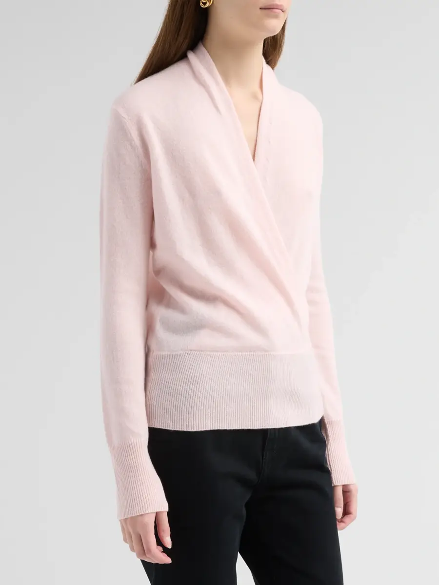 Sofia Cashmere Women's Private Label Cashmere Modern Faux-Wrap Sweater | Thumbnail 4 Sofia Cashmere Women's Private Label Cashmere Modern Faux-Wrap Sweater | Thumbnail 4